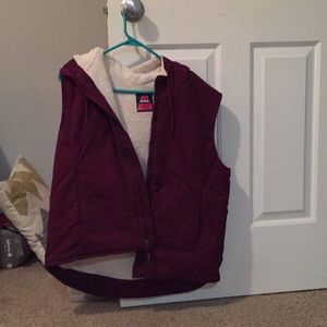 Winter vest, purple